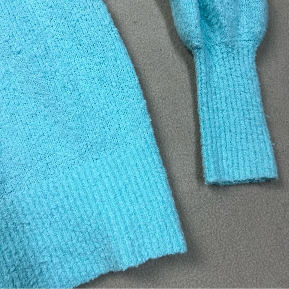 LILLY PULITZER Sweater Womens Small Blue BARRYMORE BOUCLE OFF SHOULDER - Picture 7 of 7